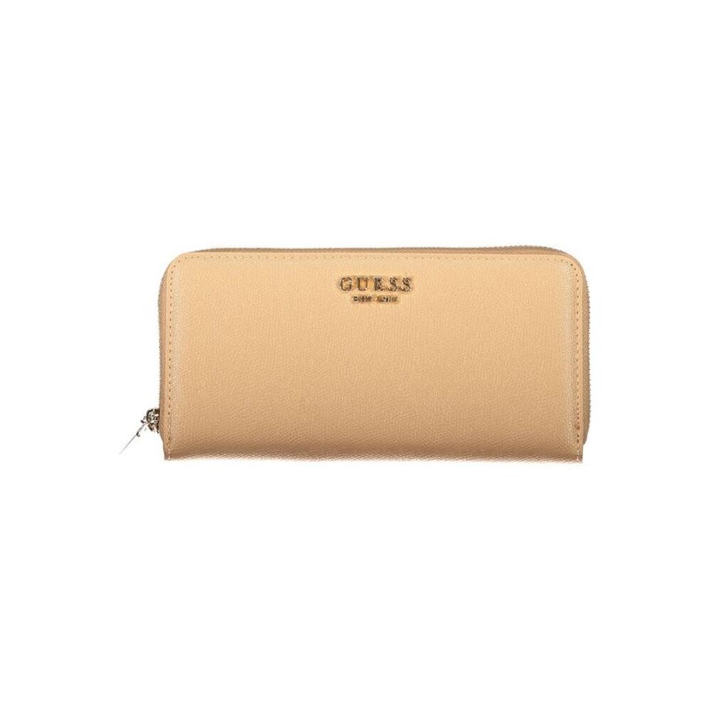 Guess Jeans Beige Polyurethane Women's Women's Wallet